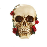 Rose Skull Statue Resin Craft Home Decoration